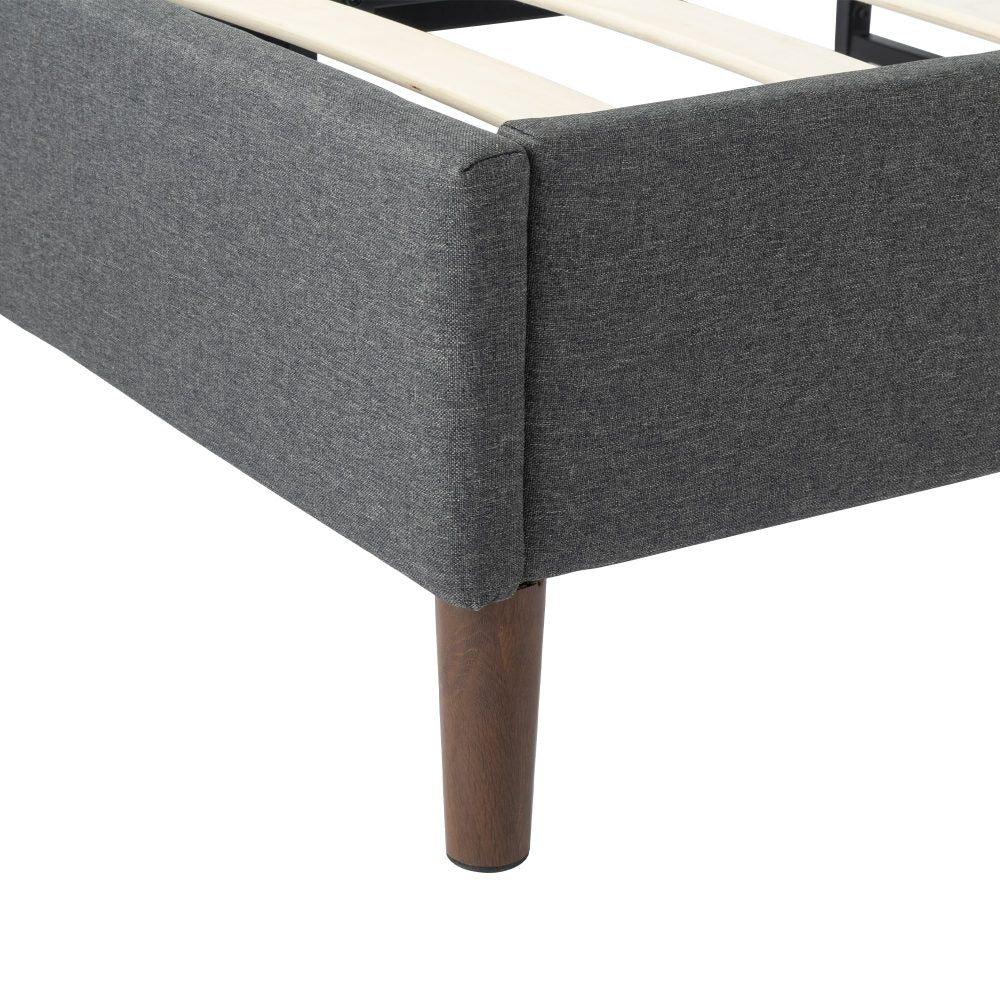 Bed Frame Mattress Foundation (Dark Grey) – Single - Cosy Abode