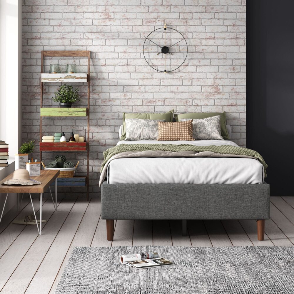 Bed Frame Mattress Foundation (Dark Grey) – Single - Cosy Abode