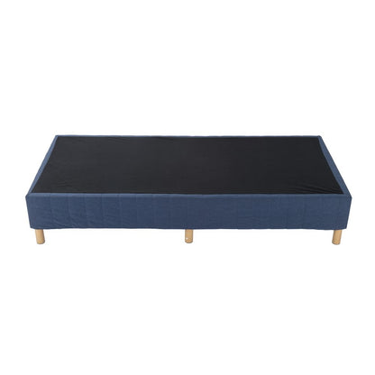Metal Bed Frame Mattress Foundation Blue – King - Cosy Abode