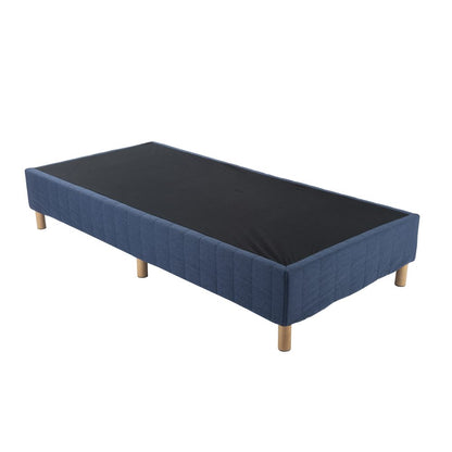 Metal Bed Frame Mattress Foundation Blue – Queen - Cosy Abode