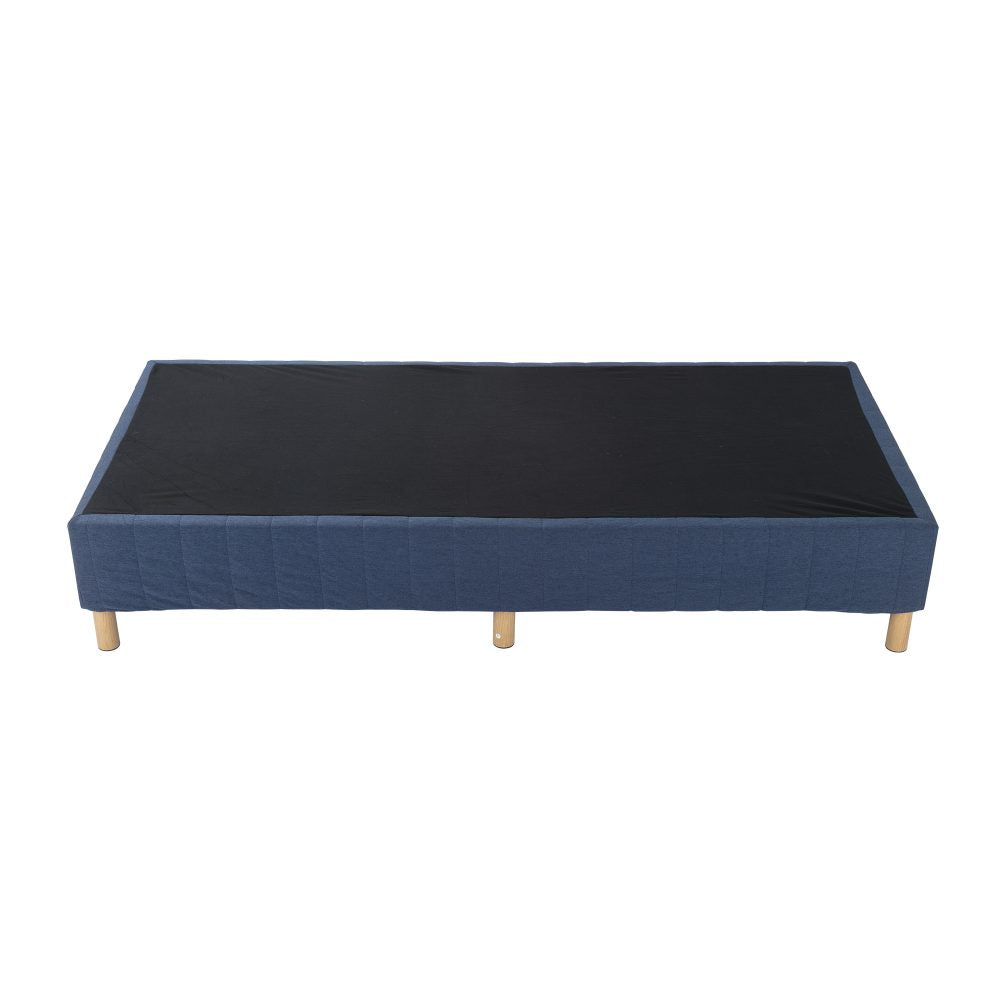 Metal Bed Frame Mattress Foundation Blue – Queen - Cosy Abode