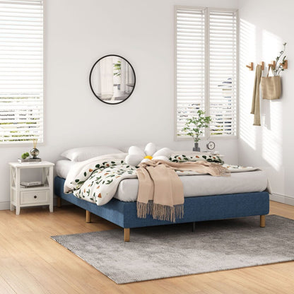 Metal Bed Frame Mattress Foundation Blue – Single - Cosy Abode