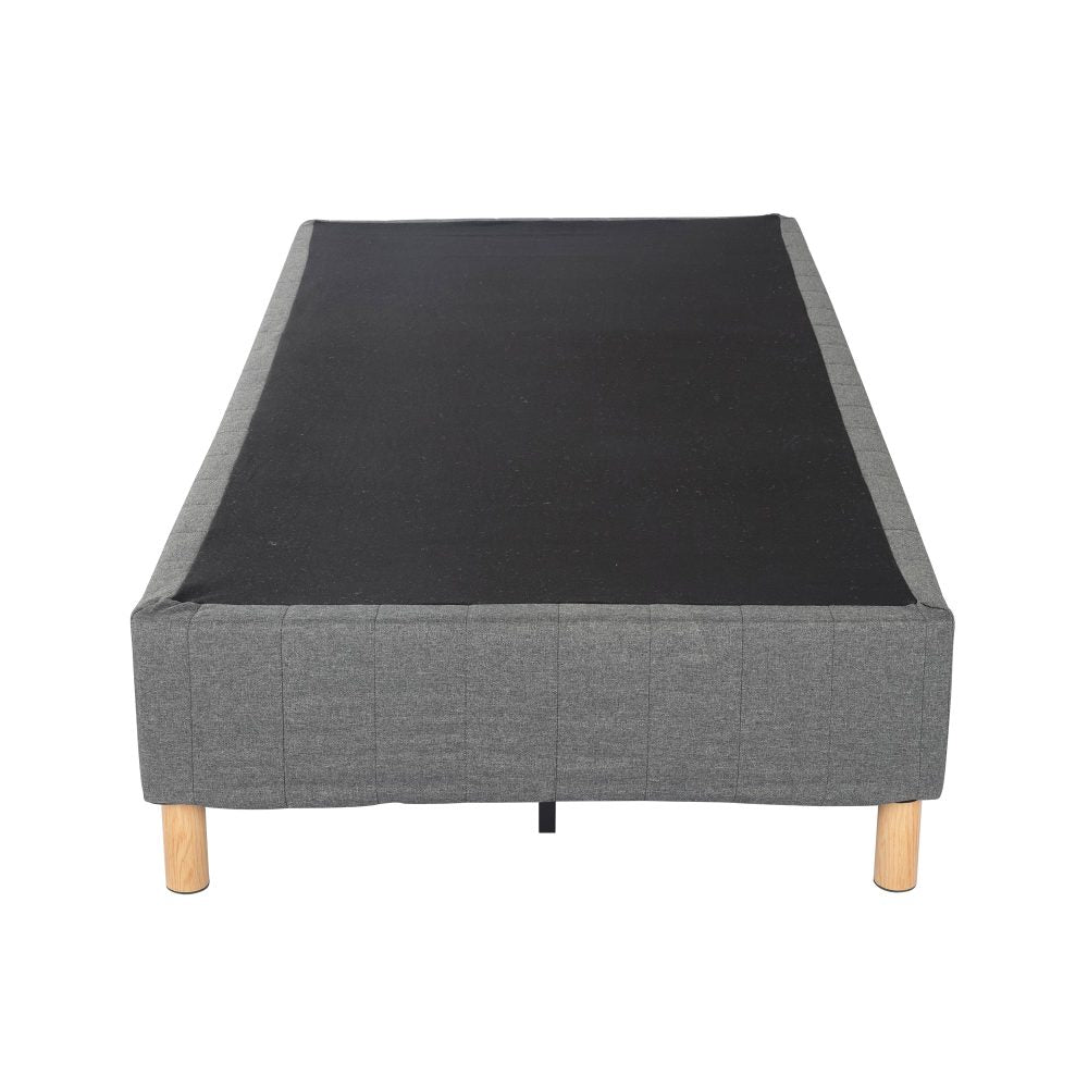 Metal Bedframe Mattress Foundation (Dark Grey) – Queen - Cosy Abode