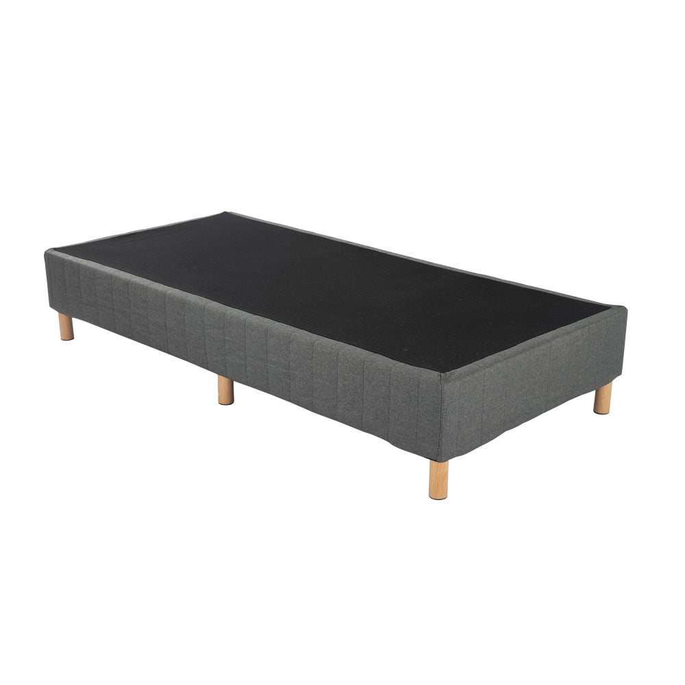 Metal Bedframe Mattress Foundation (Dark Grey) – Queen - Cosy Abode