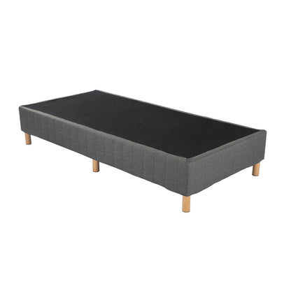 Metal Bedframe Mattress Foundation (Dark Grey) – Queen - Cosy Abode