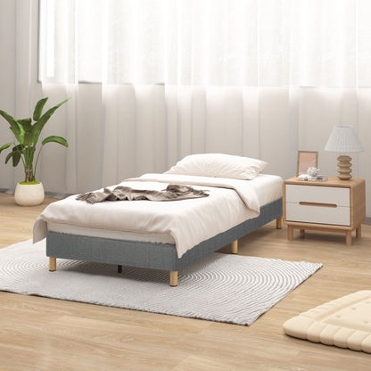 Metal Bedframe Mattress Foundation (Dark Grey) – Queen - Cosy Abode