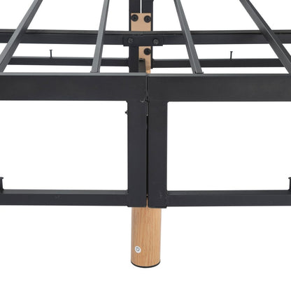 Metal Bedframe Mattress Foundation (Light Grey) – Double - Cosy Abode