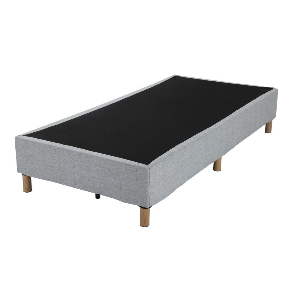 Metal Bedframe Mattress Foundation (Light Grey) – Single - Cosy Abode