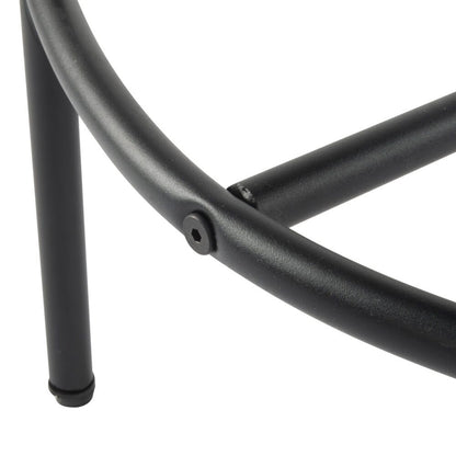 Contemporary Grey Boucle Elsa Low Bar Stools - Cosy Abode