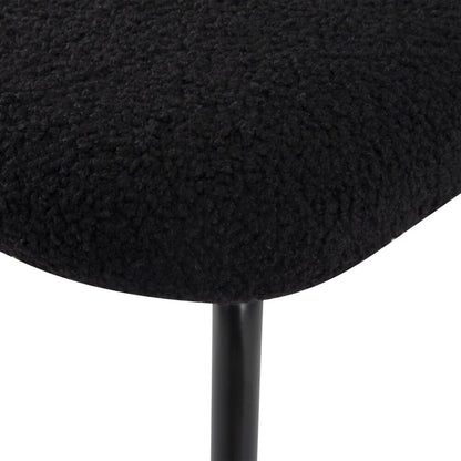 Charcoal Charm Armless Dining Chair Duo - Cosy Abode