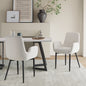 Boucle &#8211; teddy Sherpa Fabric Bliss Armrest Dining Chair Ensemble - Cosy Abode