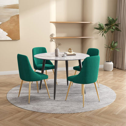 Velvet Elegance Dining Set - Cosy Abode