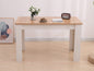 Dining Table Rectangular Wooden 120M-Wood&amp;White - Cosy Abode