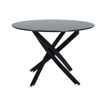 Marble Masterpiece 5 pc Breakfast Table and Chairs Set - 110cm diameter - Cosy Abode