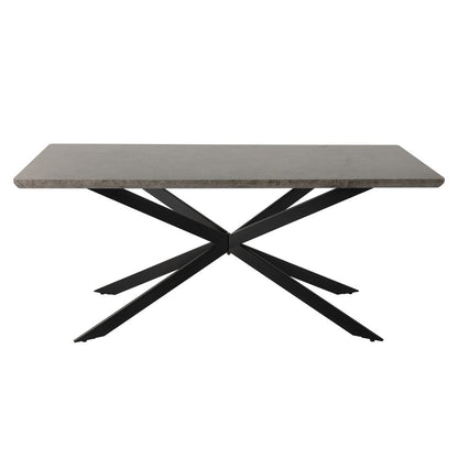 Dining Delight: Rectangular Table and Navy Velvet Chairs Dining Set - Cosy Abode