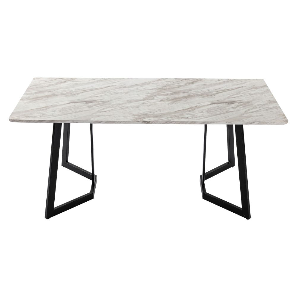 Marbleous Green Velvet Dining Set - Cosy Abode