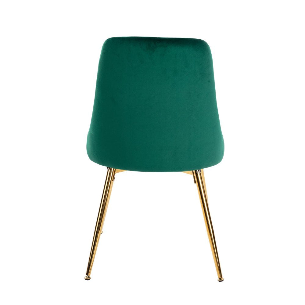 Marbleous Green Velvet Dining Set - Cosy Abode