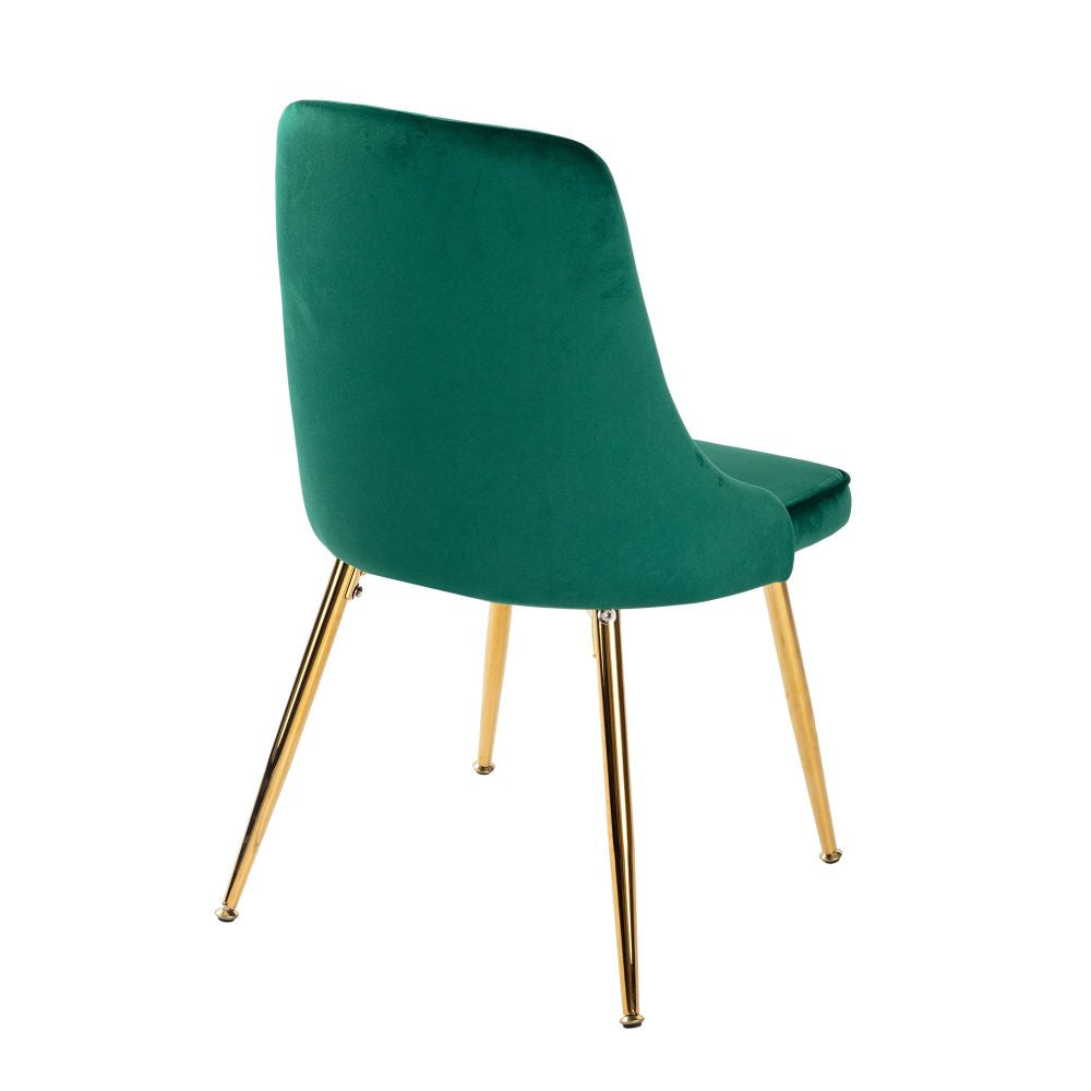 Marbleous Green Velvet Dining Set - Cosy Abode