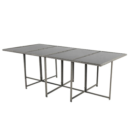 Bali 13PC Outdoor Dining Set-Grey - Cosy Abode