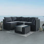 Outdoor Modular Lounge Sofa Bondi-Black - Cosy Abode