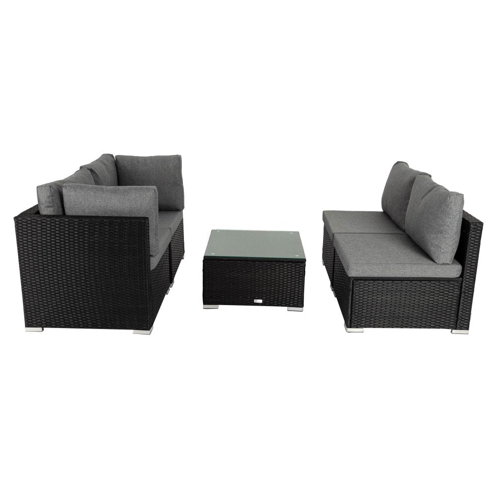 Outdoor Modular Lounge Sofa Bondi-Black - Cosy Abode