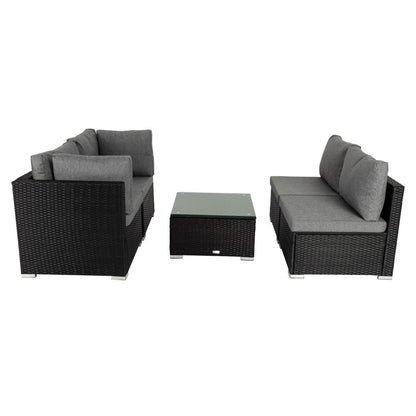 Outdoor Modular Lounge Sofa Bondi-Black - Cosy Abode