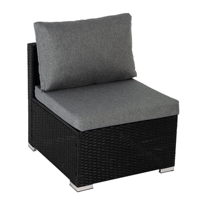 Outdoor Modular Lounge Sofa Bondi-Black - Cosy Abode