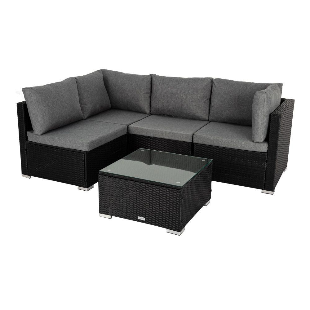 Outdoor Modular Lounge Sofa Bondi-Black - Cosy Abode