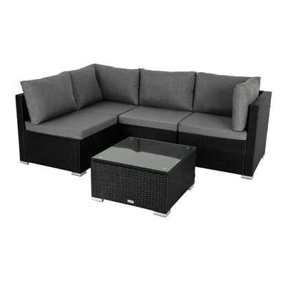Outdoor Modular Lounge Sofa Bondi-Black - Cosy Abode