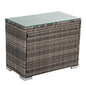 Wicker End Table - Grey - Cosy Abode