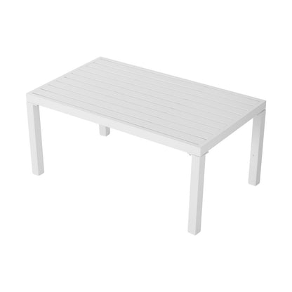 Outdoor White Modern 7 Piece Lounge Set - Cosy Abode