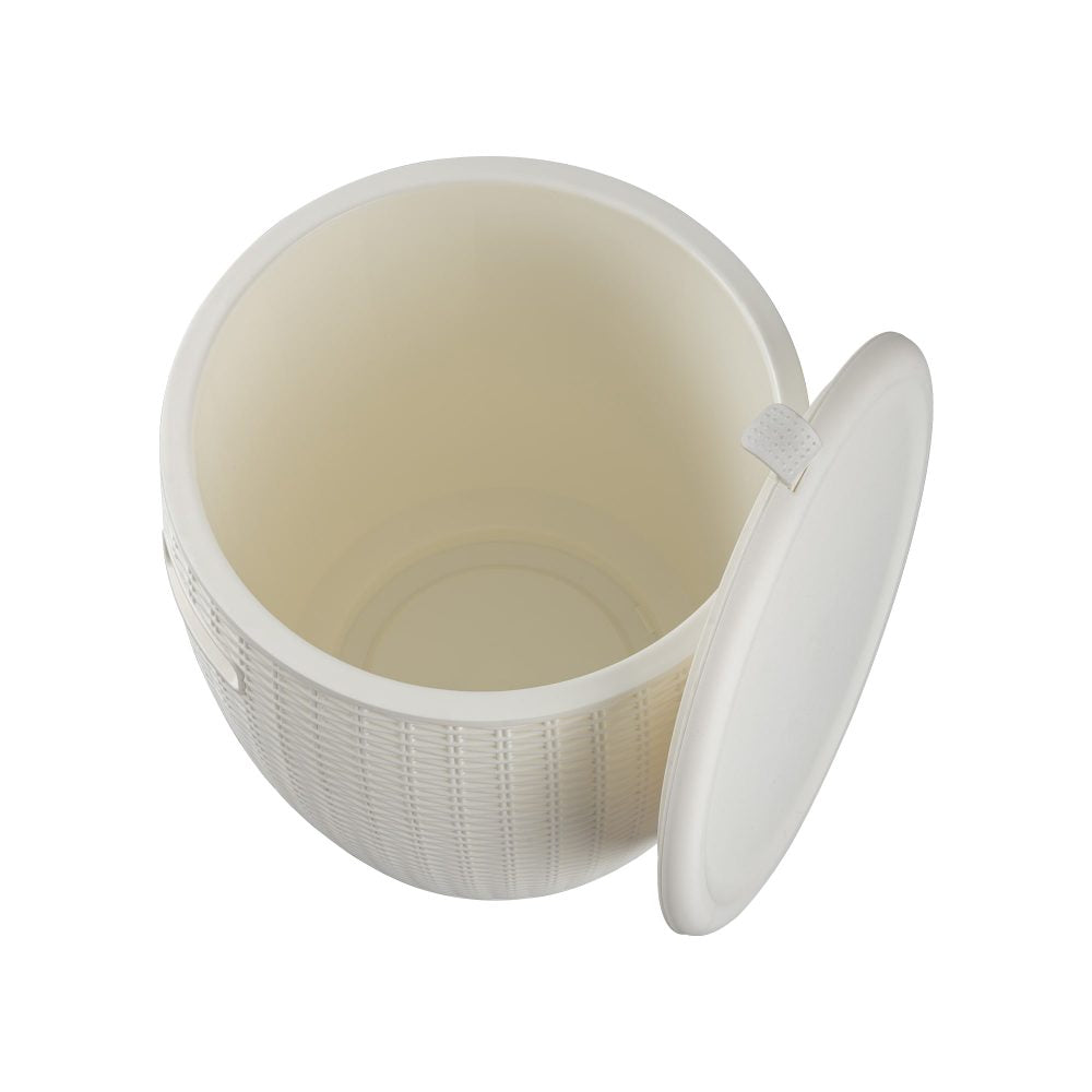 White Outdoor Bar Stool with Storage - Cosy Abode