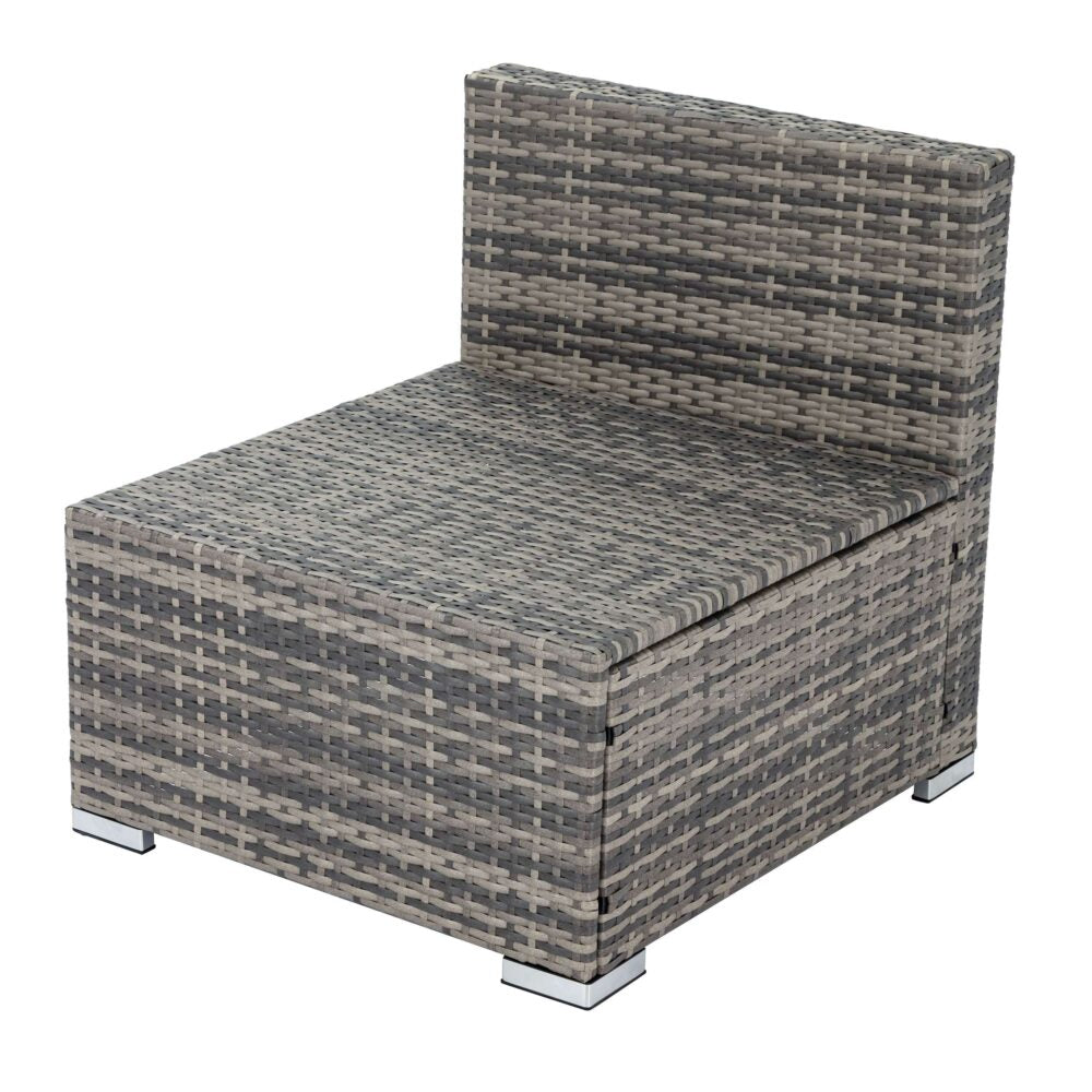 Grey Armless Outdoor Sofa Set - Cosy Abode