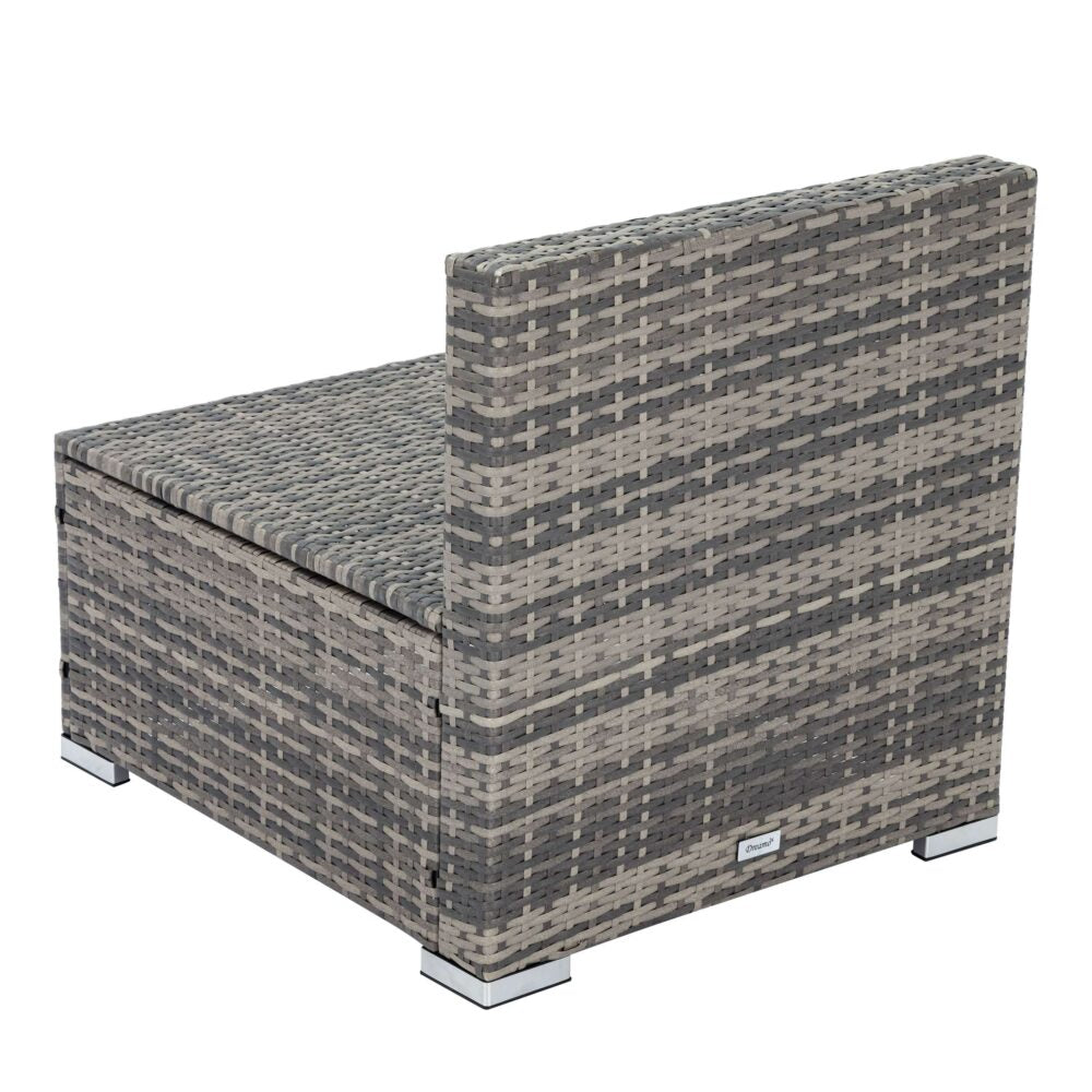 Grey Armless Outdoor Sofa Set - Cosy Abode