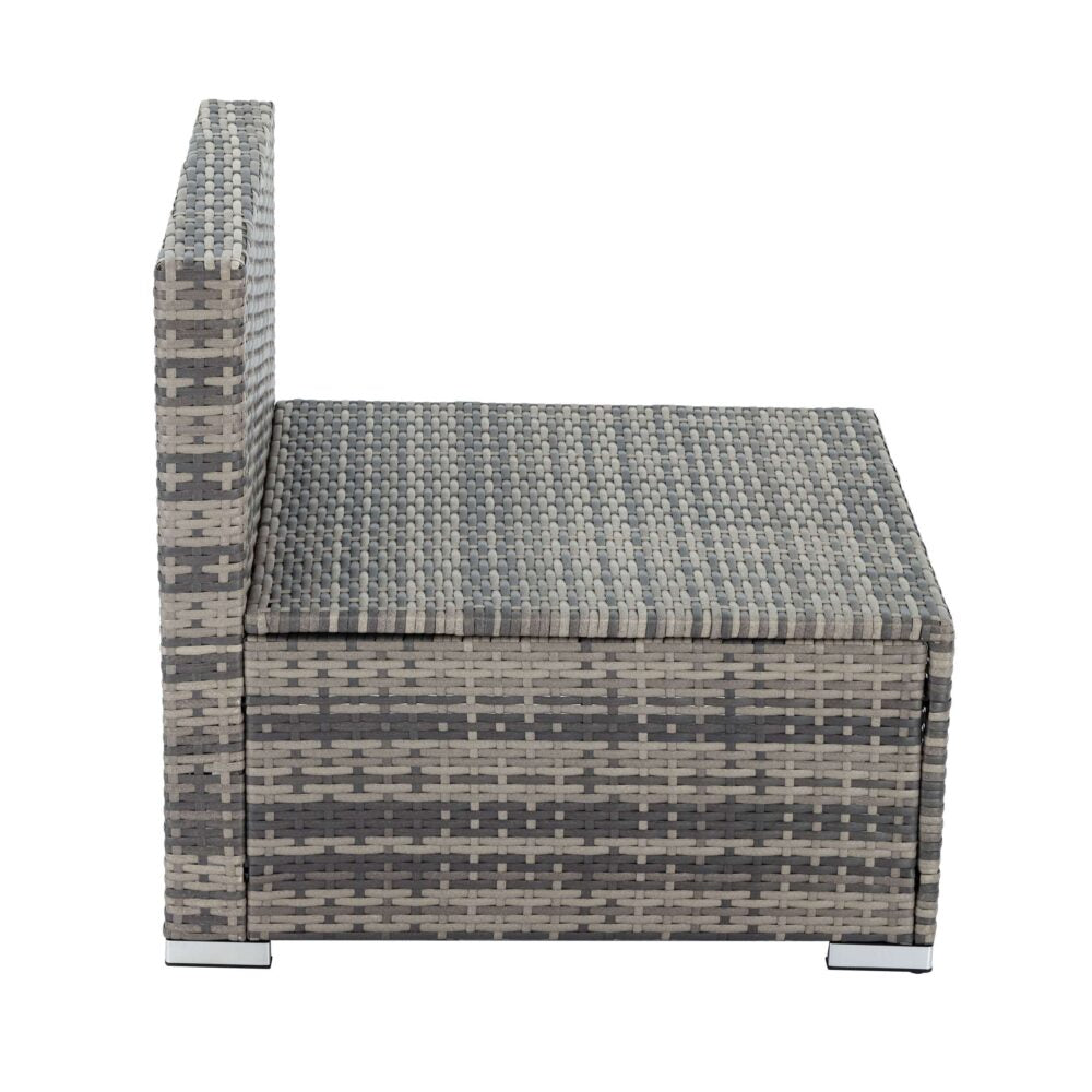 Grey Armless Outdoor Sofa Set - Cosy Abode