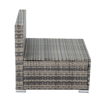 Grey Armless Outdoor Sofa Set - Cosy Abode