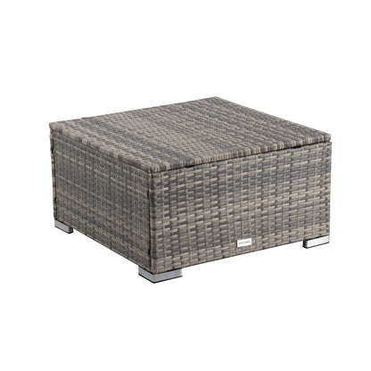 Outdoor wicker ottoman in Grey - Cosy Abode