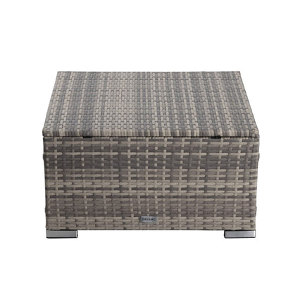 Outdoor wicker ottoman in Grey - Cosy Abode