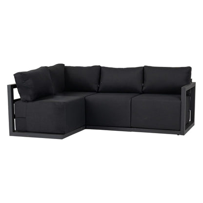 Four-Seat Alfresco Harmony Set – Charcoal Grey - Cosy Abode