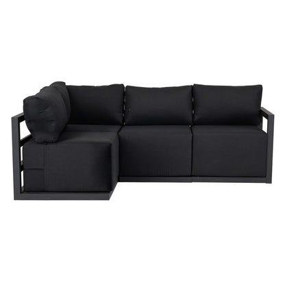 Four-Seat Alfresco Harmony Set – Charcoal Grey - Cosy Abode