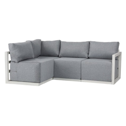 Four-Seat Alfresco Harmony Set – Charcoal Grey - Cosy Abode