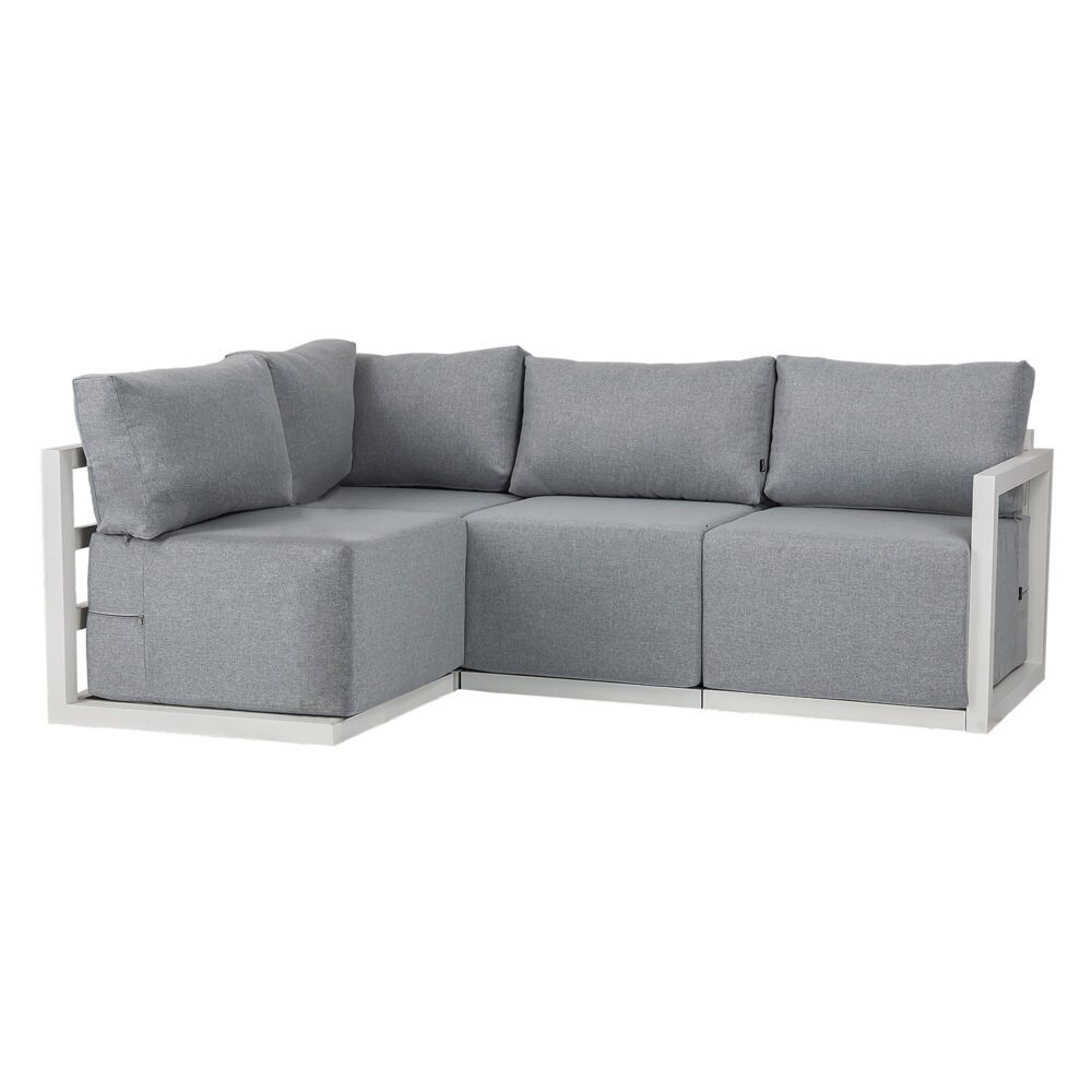 Four-Seat Alfresco Harmony Set – White - Cosy Abode