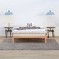 Warm Wooden Natural Bed Base Frame – Queen - Cosy Abode