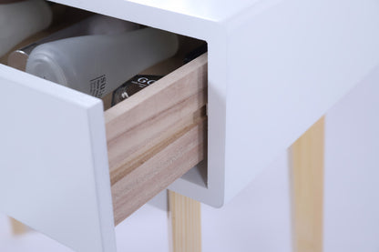 Dressing Vanity Table Stool Set with Make-up LED Lighted Mirror-White - Cosy Abode