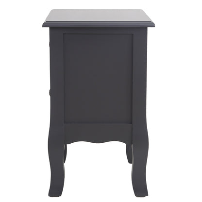 French Bedside Table Nightstand Grey Set of 2 - Cosy Abode