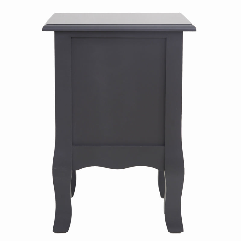 French Bedside Table Nightstand Grey Set of 2 - Cosy Abode