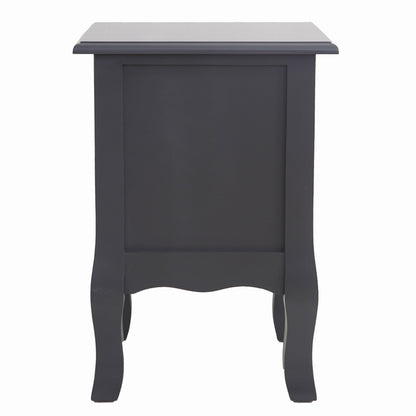 French Bedside Table Nightstand Grey Set of 2 - Cosy Abode