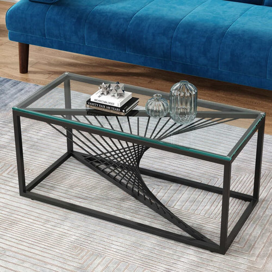 Eleganza Glass Enclave Coffee Table - Cosy Abode