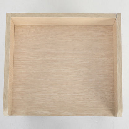 Bedside Table Side Storage Cabinet Nightstand Bedroom 1 Drawer 2 Shelf LARK OAK - Cosy Abode