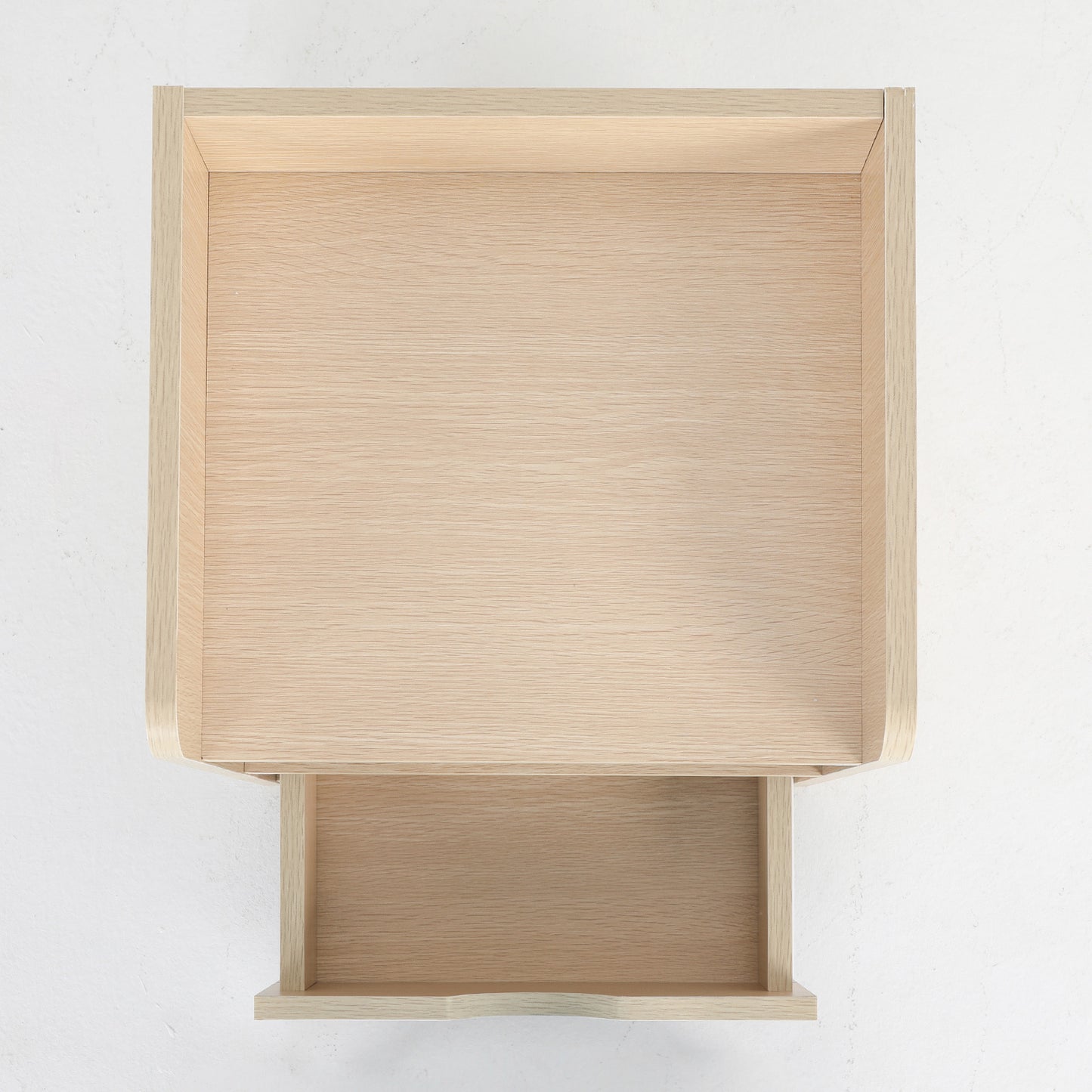 Bedside Table Side Storage Cabinet Nightstand Bedroom 1 Drawer 2 Shelf LARK OAK - Cosy Abode